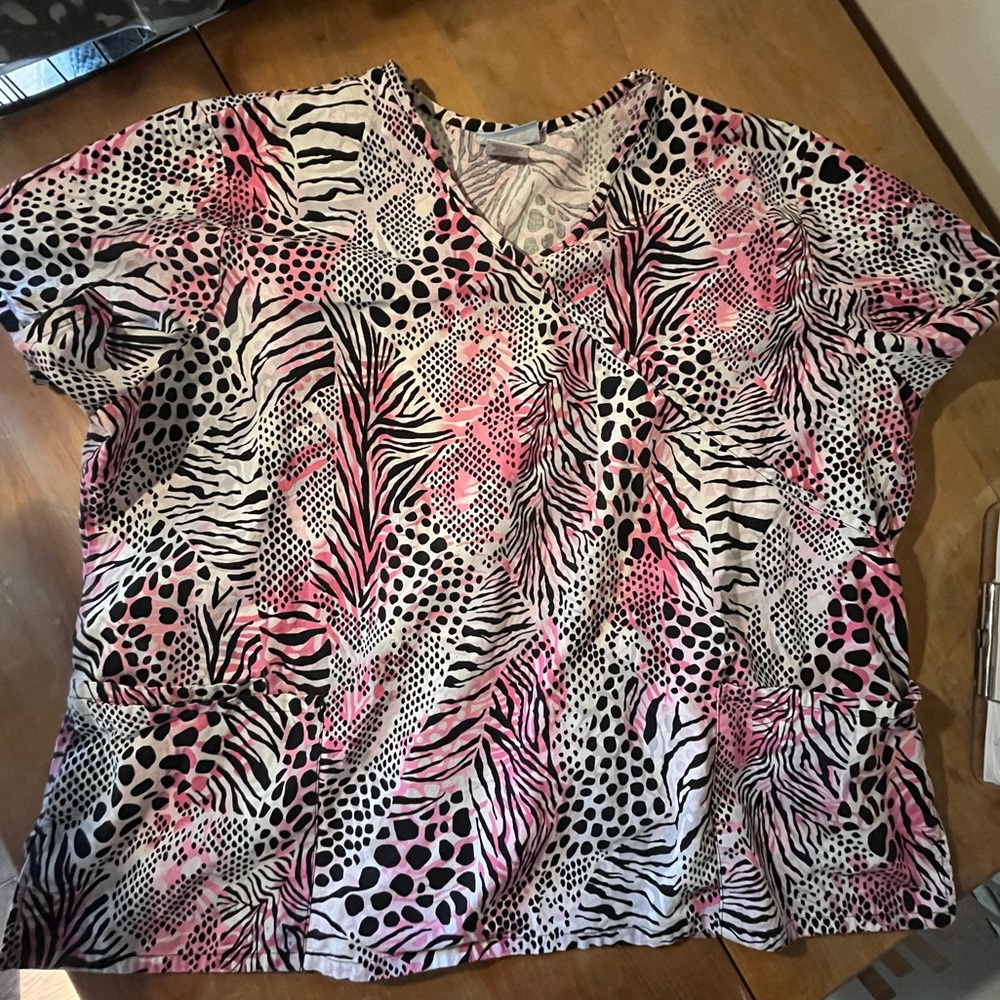 Women’s Scrubs Plus Size 2x SB Scrubs Bright Color Pink